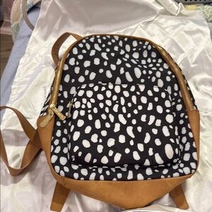 Viv & Lou Brown and Black Patterned Women's Backpack